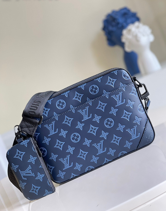 Bolsa LV DUO MESSENGER Azul