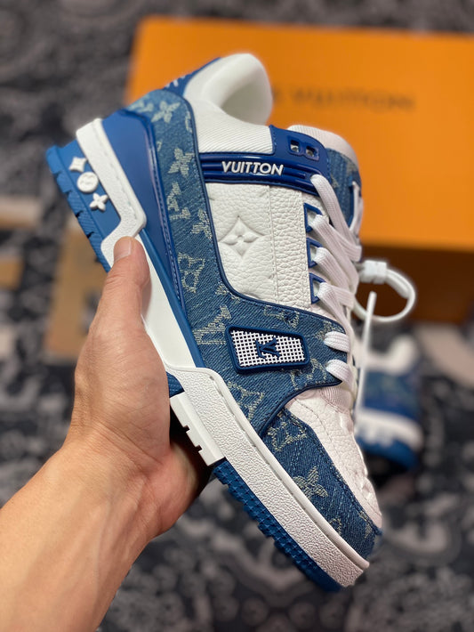 LV Trainer Sneakers Azul