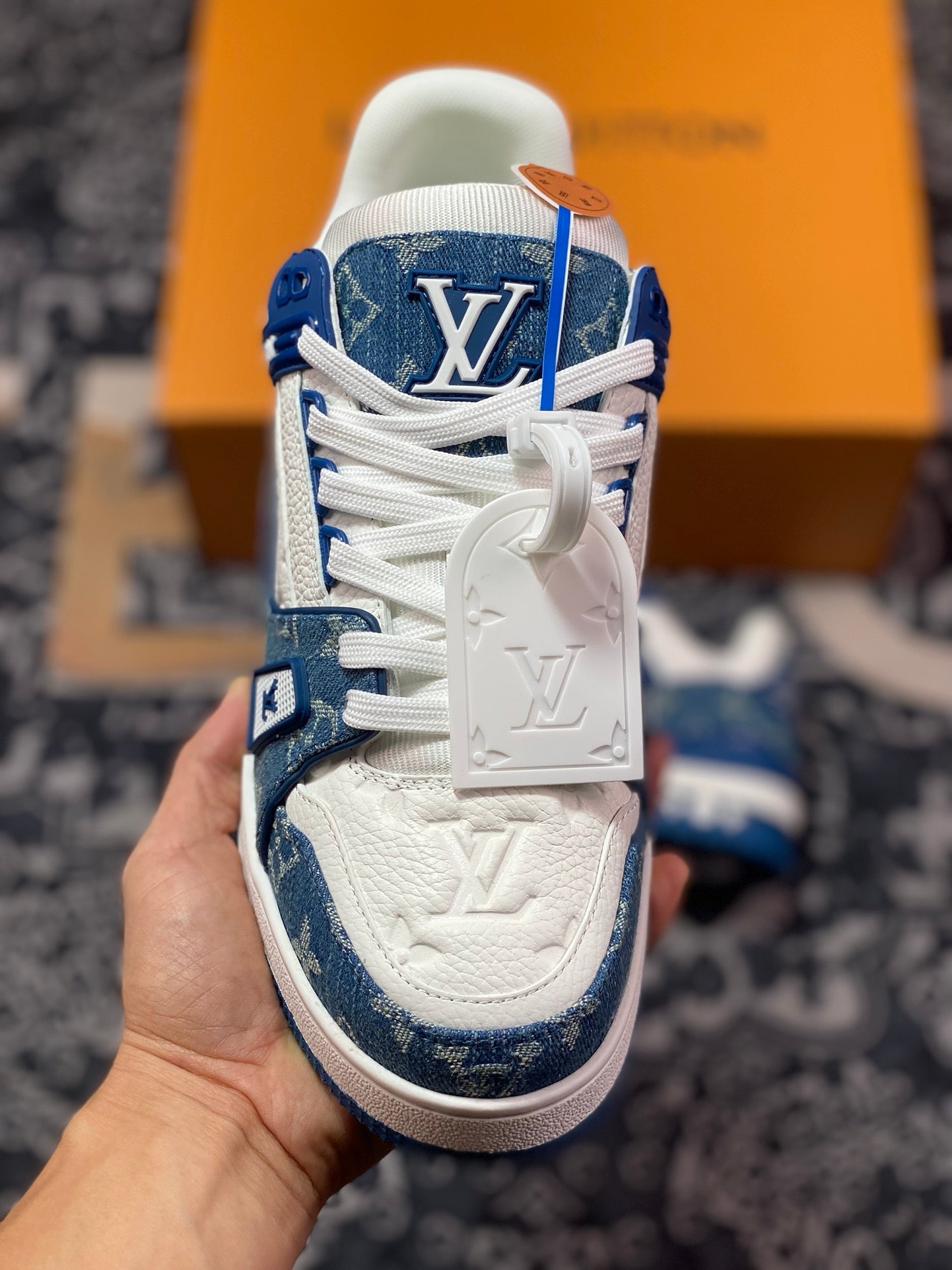 LV Trainer Sneakers Azul