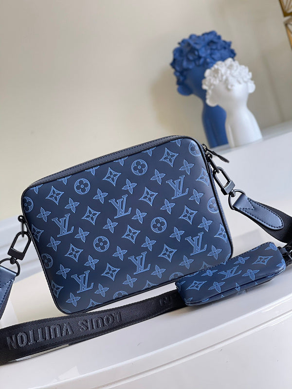 Bolsa LV DUO MESSENGER Azul