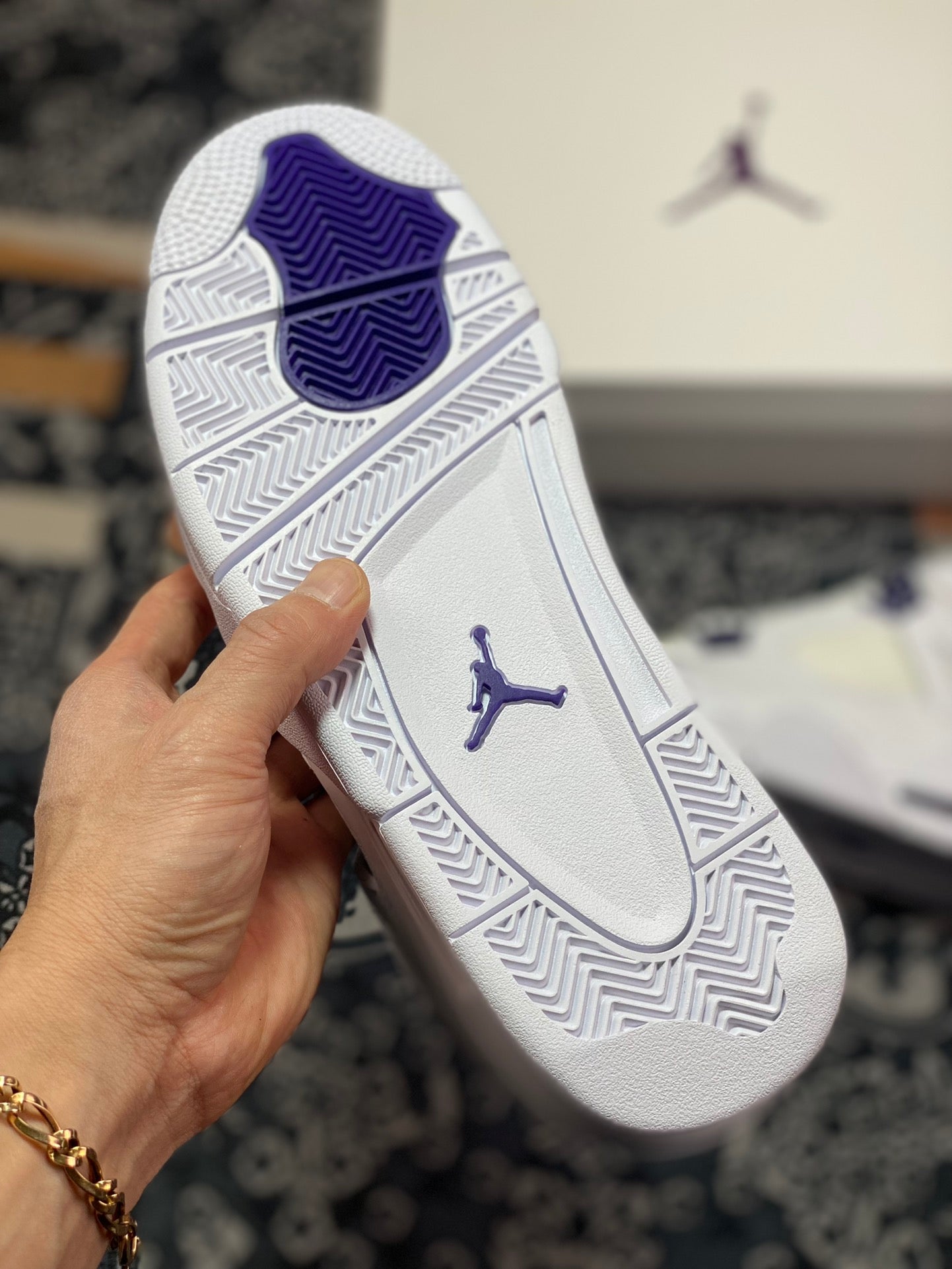 Nike AirJordan4 "MetallicPurple"