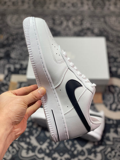 Nike AirForce1 "Panda Black Swoosh"