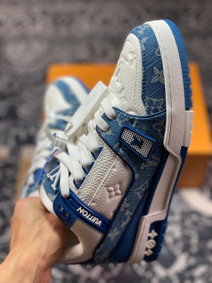 LV Trainer Sneakers Azul